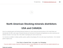 Tablet Screenshot of mineralsdistributors.com